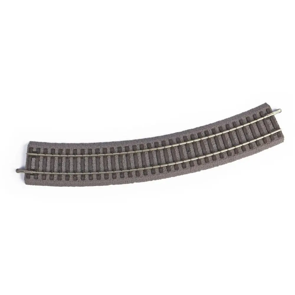 Rail courbe A-Track Ballasté Pu6 R3 484 mm & 30° PIKO 55413 | HO 1/87 - Code 100