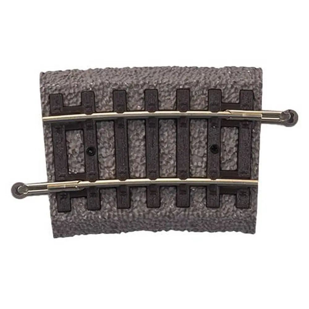 Rail courbe ballasté R2 422 mm 7,5° code 100 - Piko 55418 - HO 1/87 - 2R