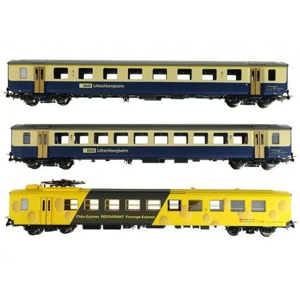 Coffret de Voitures "Fromage Express" Du BLS - Piko 96787 - HO 1/87