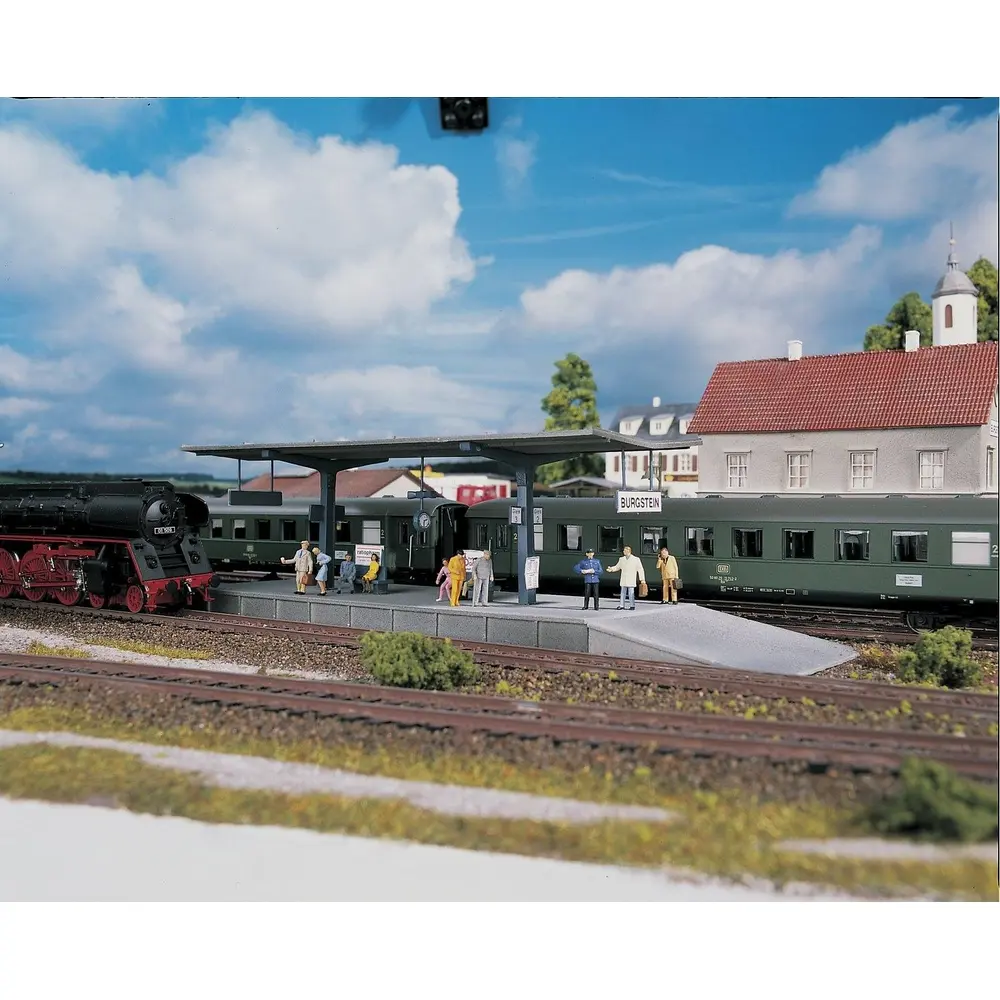 Quai de Gare de Burgstein - PIKO 61821 - HO 1/87 - 263 x 77 x 67 mm