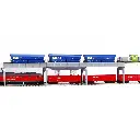 Pont de déchargement fonctionnel PIKO 61122 - HO 1 : 87