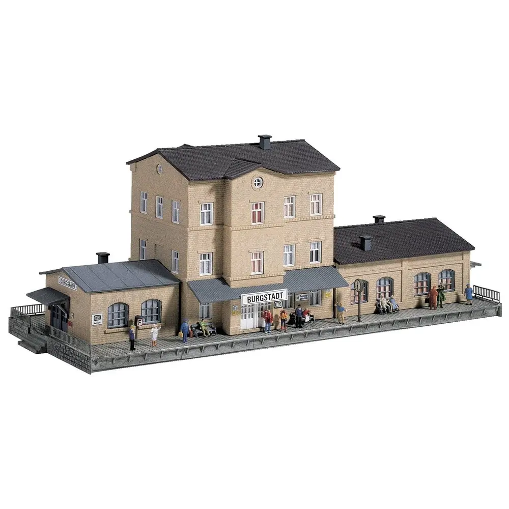 Gare de Burgstadt Piko 60023 - à 3 étages - N 1/160 - 268 x 102 x 100 mm