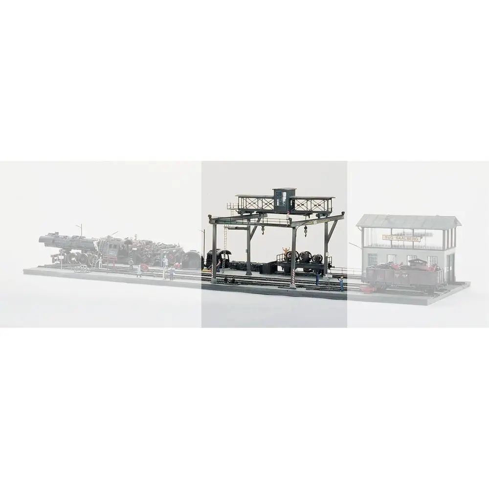 Grue Portique & cabine opérateur PIKO 61102 - HO 1/87 - 210x190x160mm