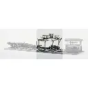 Grue Portique & cabine opérateur PIKO 61102 - HO 1/87 - 210x190x160mm