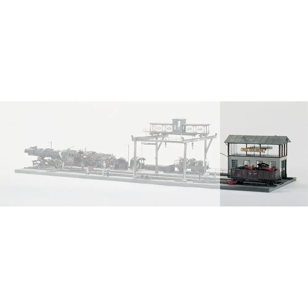 Atelier de réparation ferroviaire PIKO 61101 - HO 1/87 - 210x230x106mm