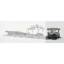Atelier de réparation ferroviaire PIKO 61101 - HO 1/87 - 210x230x106mm