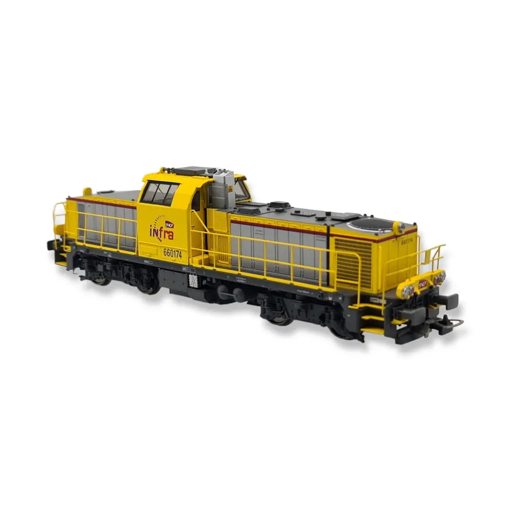 Locomotive diesel BB 60000 INFRA - Piko 96488 - HO 1/87 - SNCF - Ep VI - Analogique - 2R