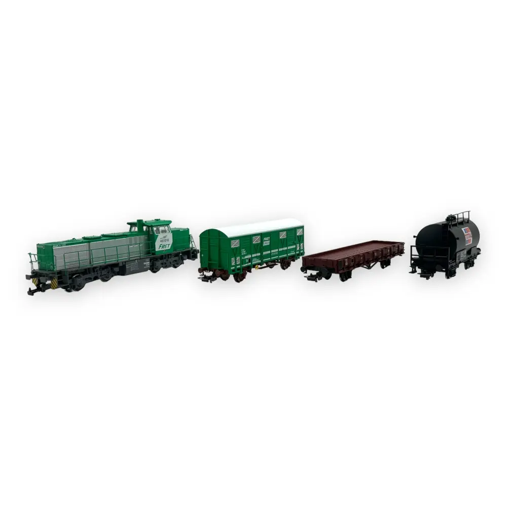 Set de départ G1206 & wagons marchandises - Piko 97946 - HO 1/87 - SNCF - EP V / VI