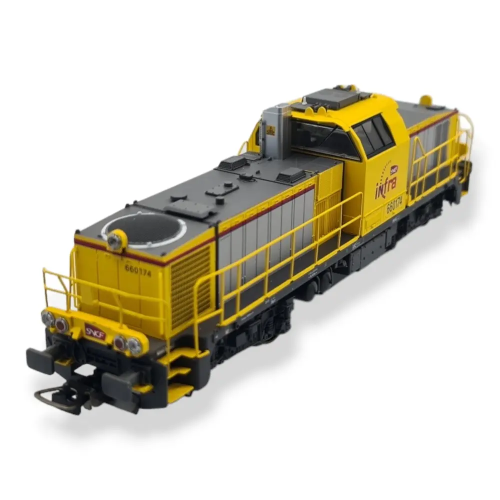 Locomotive diesel BB 660174 INFRA - Piko 96490 - HO 1/87 - SNCF - Ep VI - Digital sound - 3R