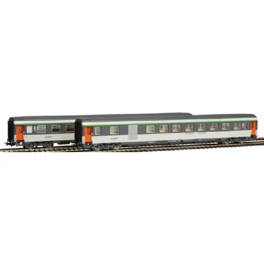 Set de 2 voitures Corail VU livrée d’origine - Piko 94504 - N 1/160 - SNCF - EP V - 2R