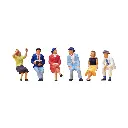 Pack de 6 Personnages assis - Figurine - PREISER 10021 - Échelle HO : 1/87ème