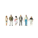Pack de 6 Passants - Figurine - PREISER 10022 - Échelle HO : 1/87ème