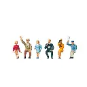 Pack de 6 Spectateurs assis - Figurine - PREISER 10025 - Échelle HO : 1/87ème