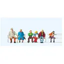 Pack de 3 couples sur bancs - Figurine - Preiser 10027 - HO 1/87