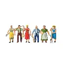 Pack de 6 Fermiers - Figurine - PREISER 10040 - Échelle HO : 1/87ème