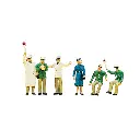 Pack de 6 Personnages "Police routière" - Figurine - PREISER 10064 - Échelle HO : 1/87ème