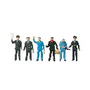 Pack de 6 Cheminots français - Figurine - PREISER 10086 - Échelle HO : 1/87ème