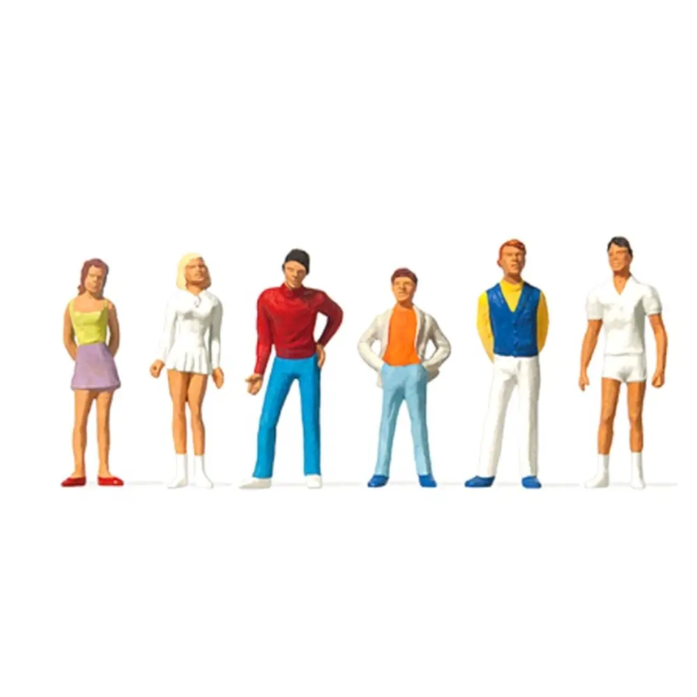 6 jeunes adultes - Preiser 10110 - HO 1/87