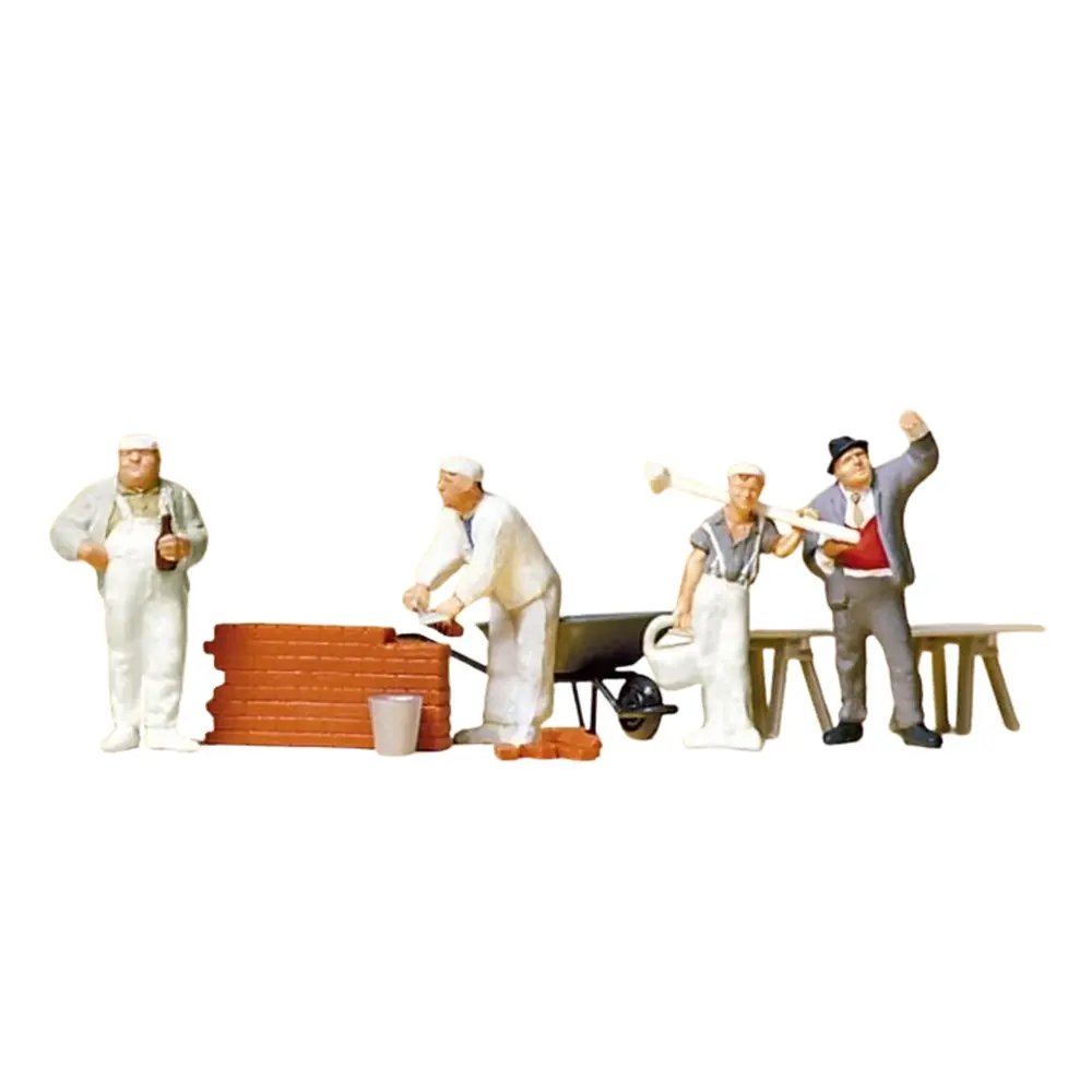 Maçons et accessoires - PREISER 10251 - HO 1/87