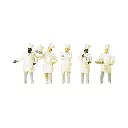 Lot de 5 chefs cuisiniers II PREISER 10330 - HO 1/87