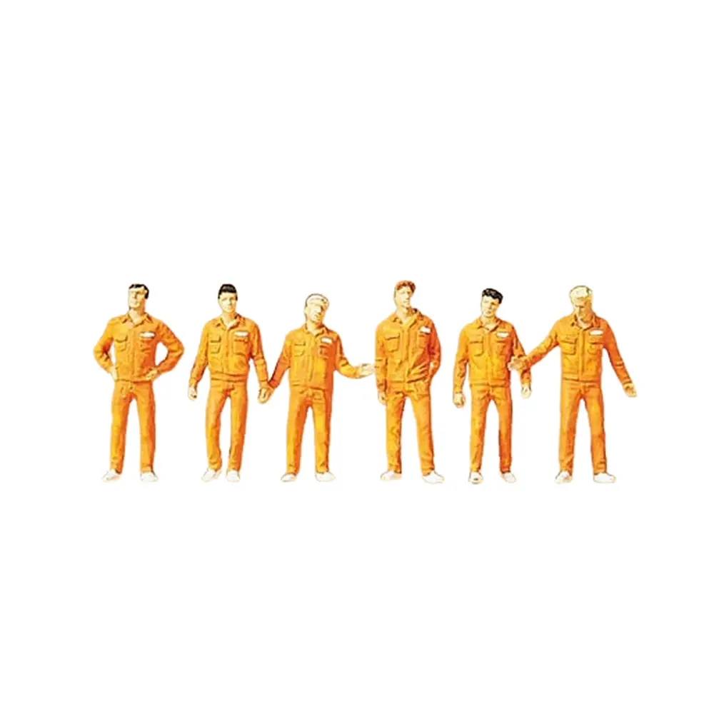 Lot de 6 Mécaniciens - Preiser 10373 - HO : 1/87