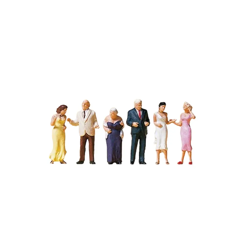 Lot de 6 hôtes - Preiser 10436 - HO 1/87