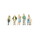 Lot de 6 passants - PREISER 10454 - HO 1/87e