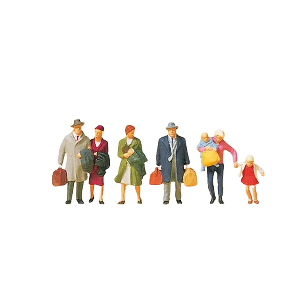 Lot de 7 passagers - Preiser 10511 - HO 1/87