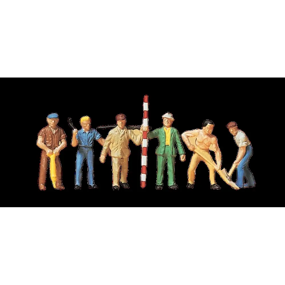 Travailleurs avec outils PREISER 14030 - HO 1/87