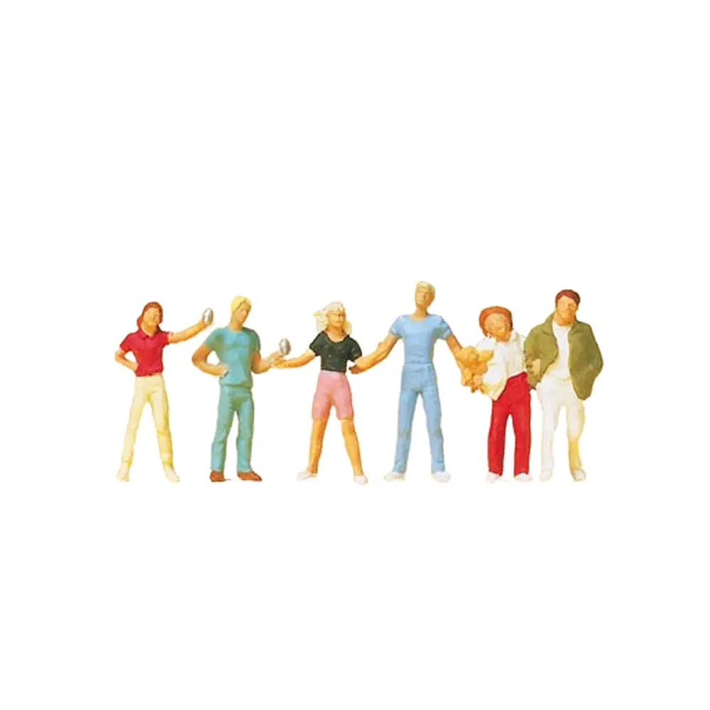 Lot de 6 jeunes passants - Preiser 14065 - HO 1:87