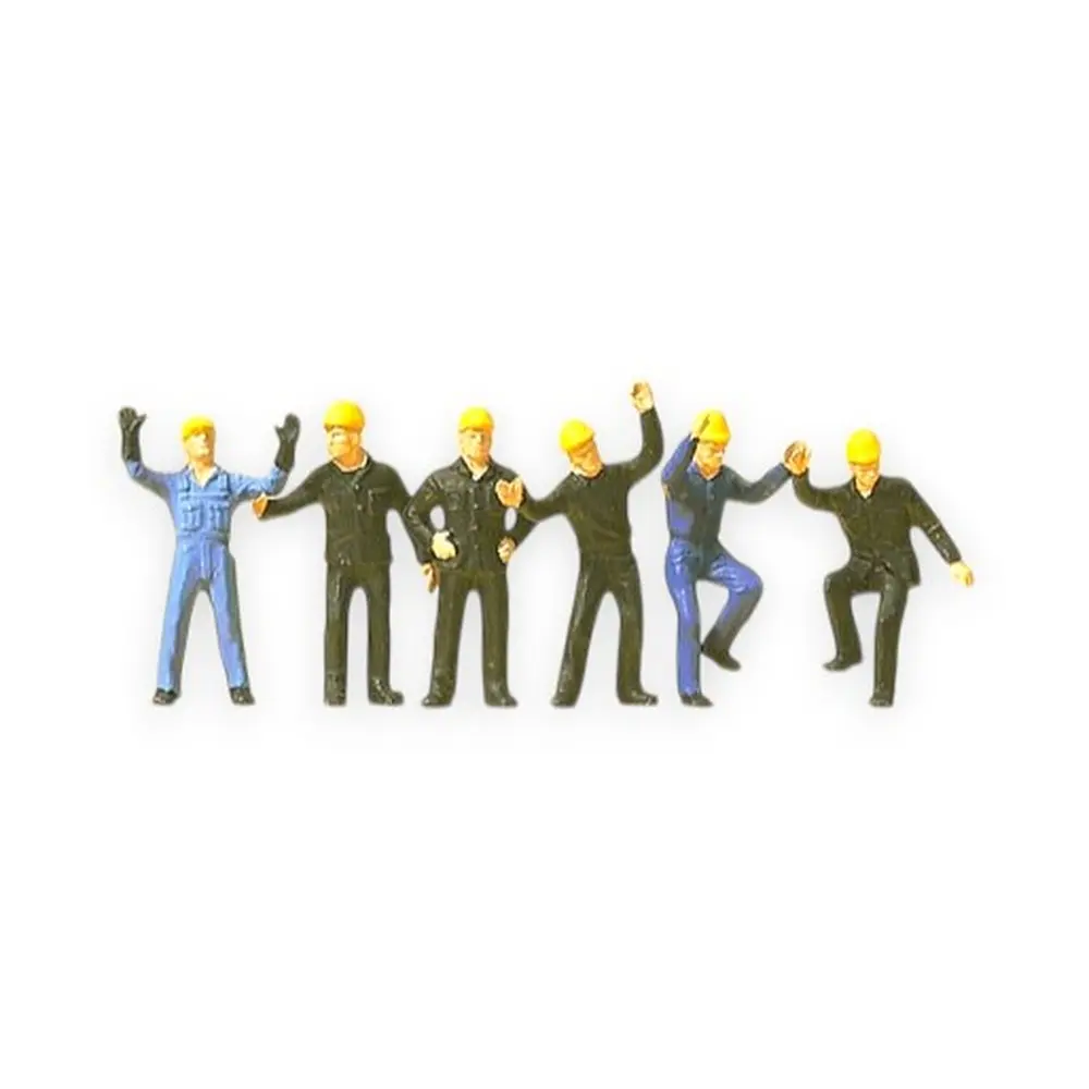 Lot de 6 Employés des Chemins de Fer - Preiser 14105 - HO 1/87