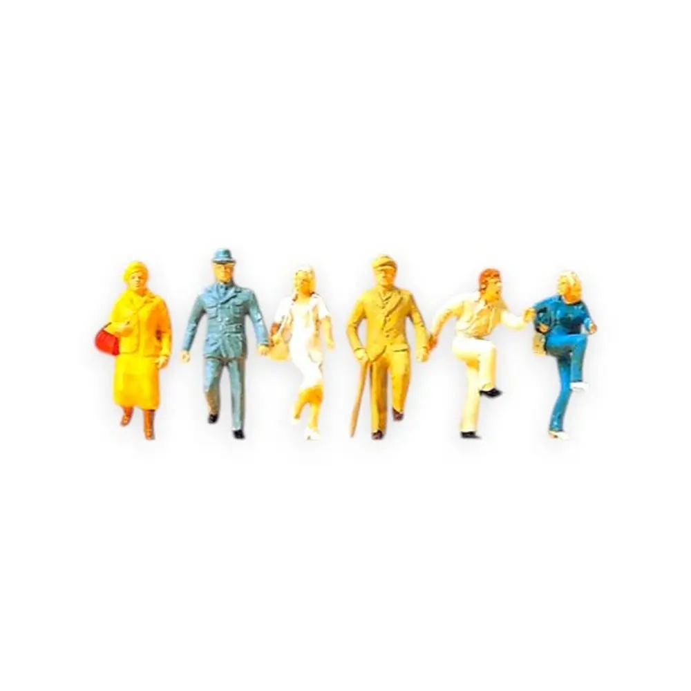 Personnages montant les escaliers