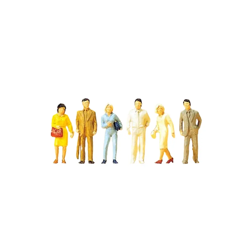 Lot de 6 passants Japonais - Preiser 14135 - HO 1/87
