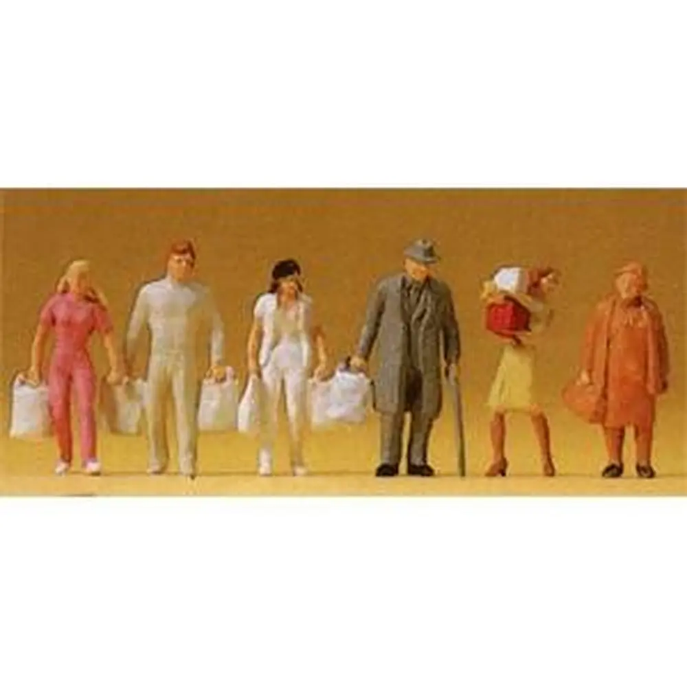 Personnages faisant du shopping