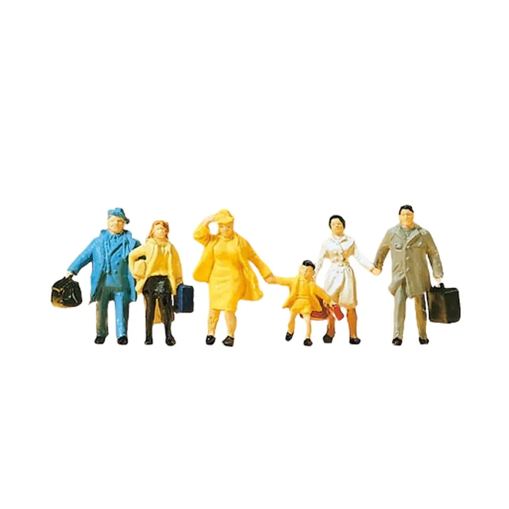 Lot de 6 passagers - Preiser 14142 - HO 1/87