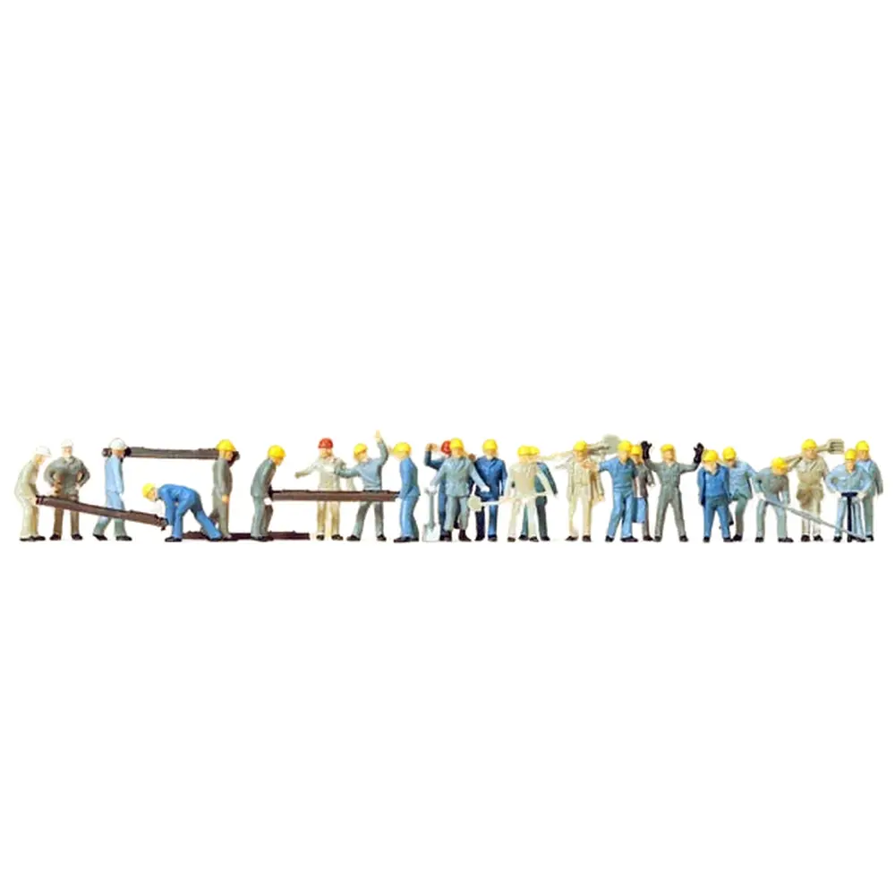 Lot de 24 ouvriers de la voie - Preiser 14403 - HO