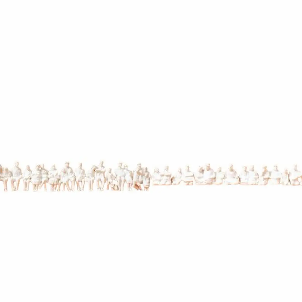 Passagers assis avec ou sans jambes 36 personnages à peindre - Preiser 16349 - HO 1/87