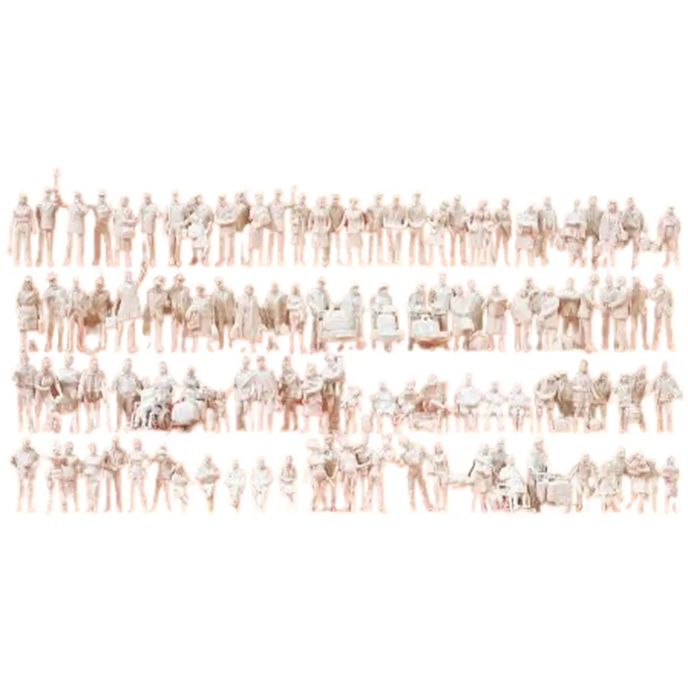A la gare 120 personnages - Preiser 16352 - HO 1/87