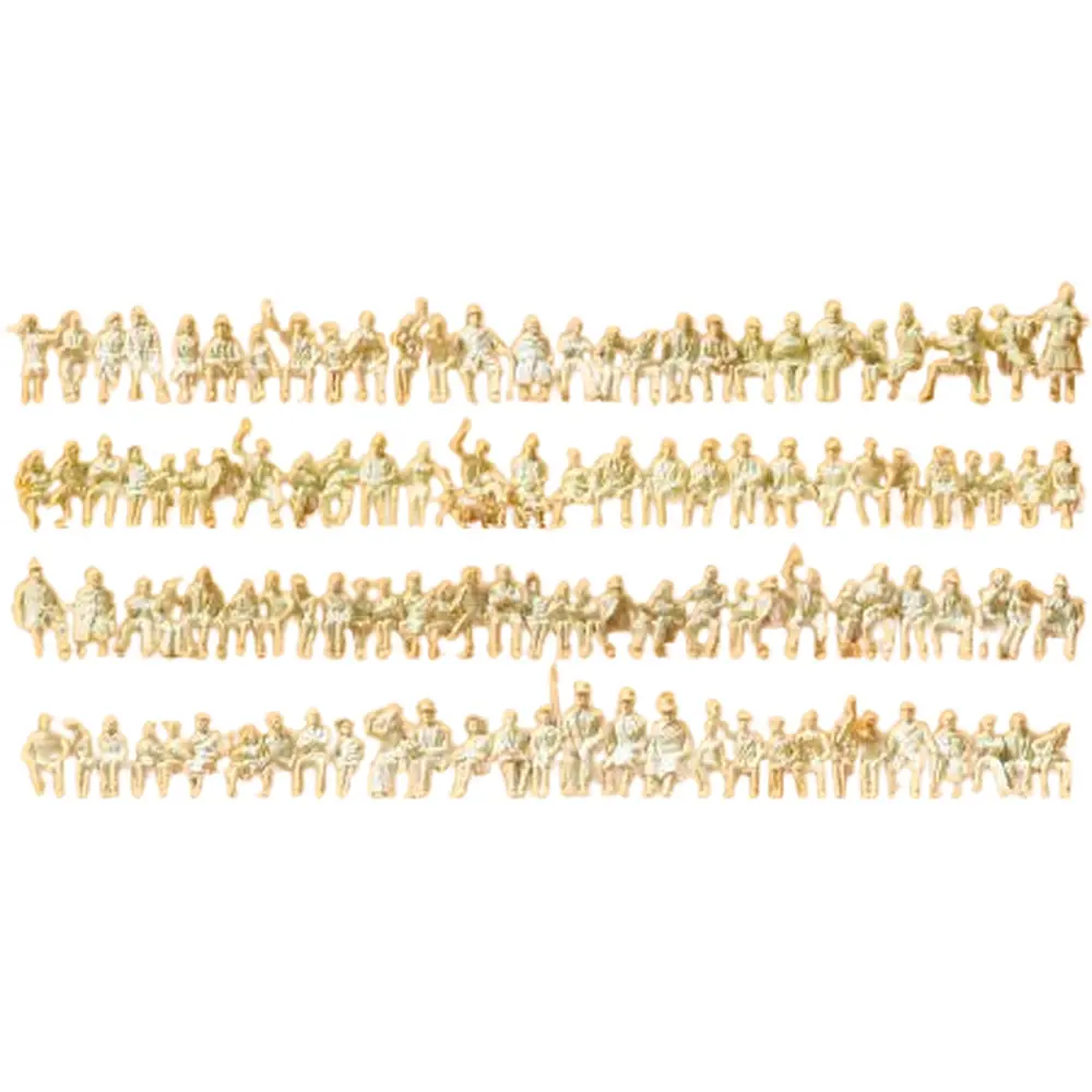 Lot 120 Personnages assis - A Peindre - Preiser 16328 - HO : 1/87