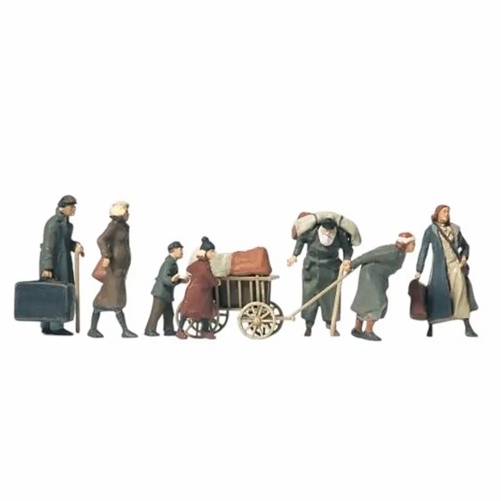 7 refugiés - Preiser 16558 - HO 1/87