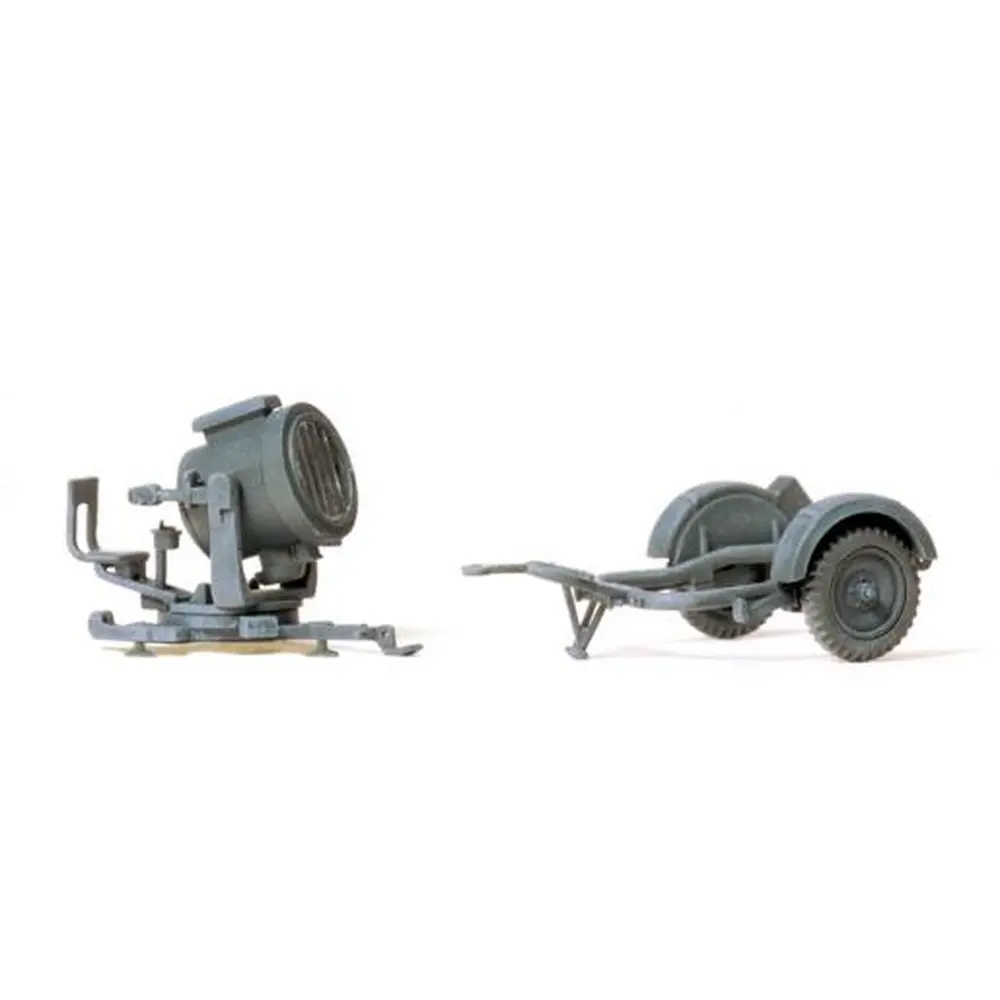 Projecteur et remorque - Preiser 16566 - HO 1/87
