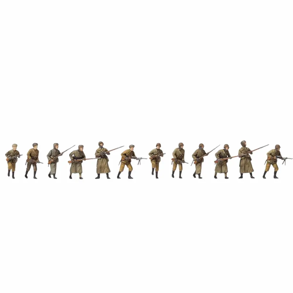 Soldats d'infanterie de l'URSS 1941-1945 avec 12 personnages à peindre