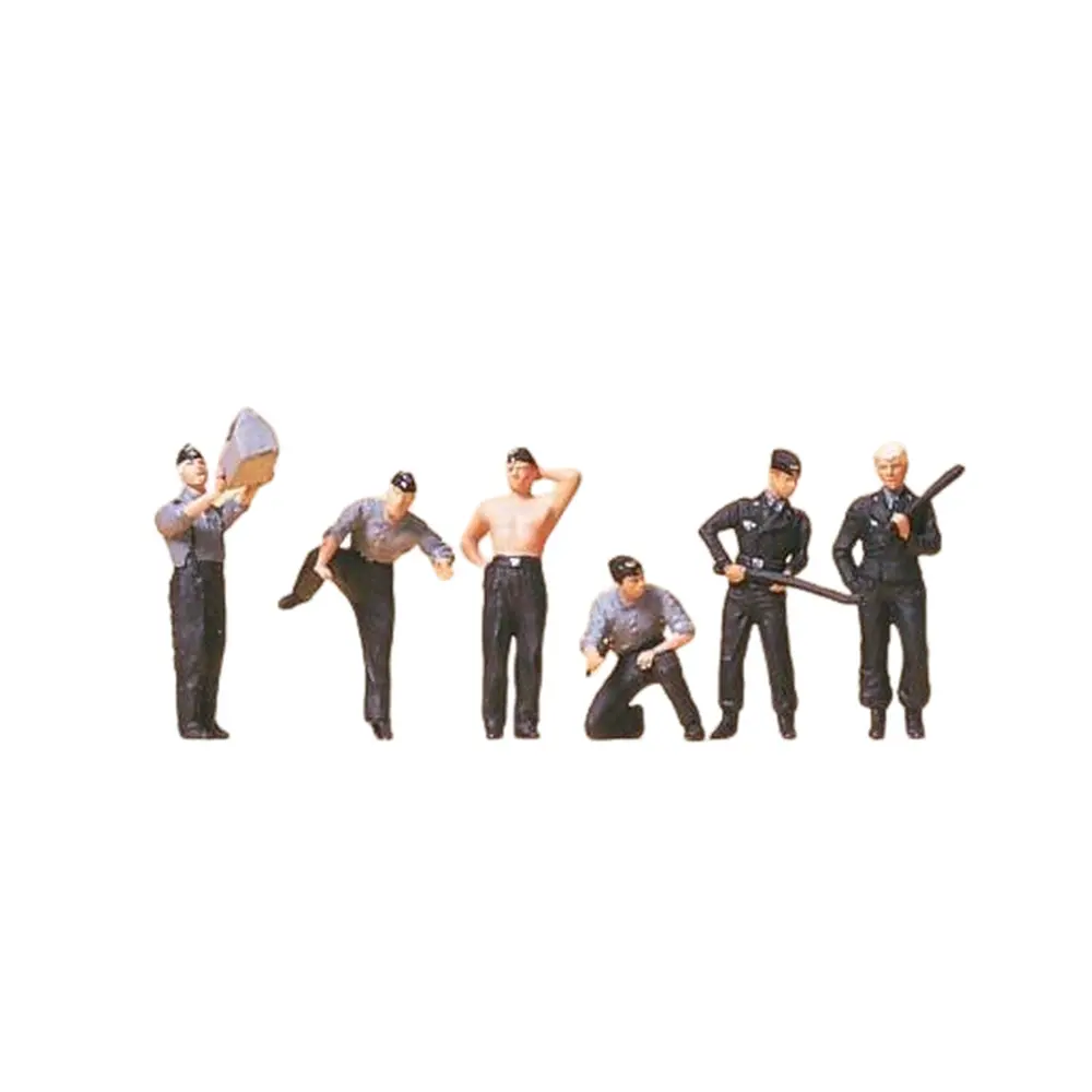 Equipage Allemand de Tank en Travail de Maintenance - PREISER 16885 - HO : 1/87