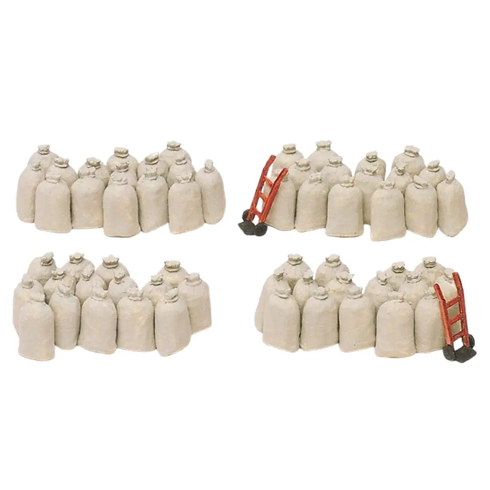 Sacs avec chariots à main, 60 pièces
