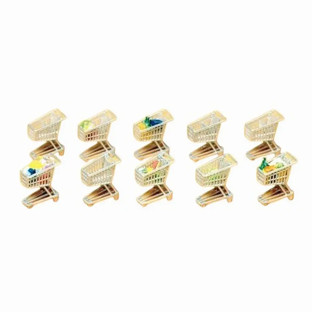 10 caddies - Preiser 17224 - HO 1/87