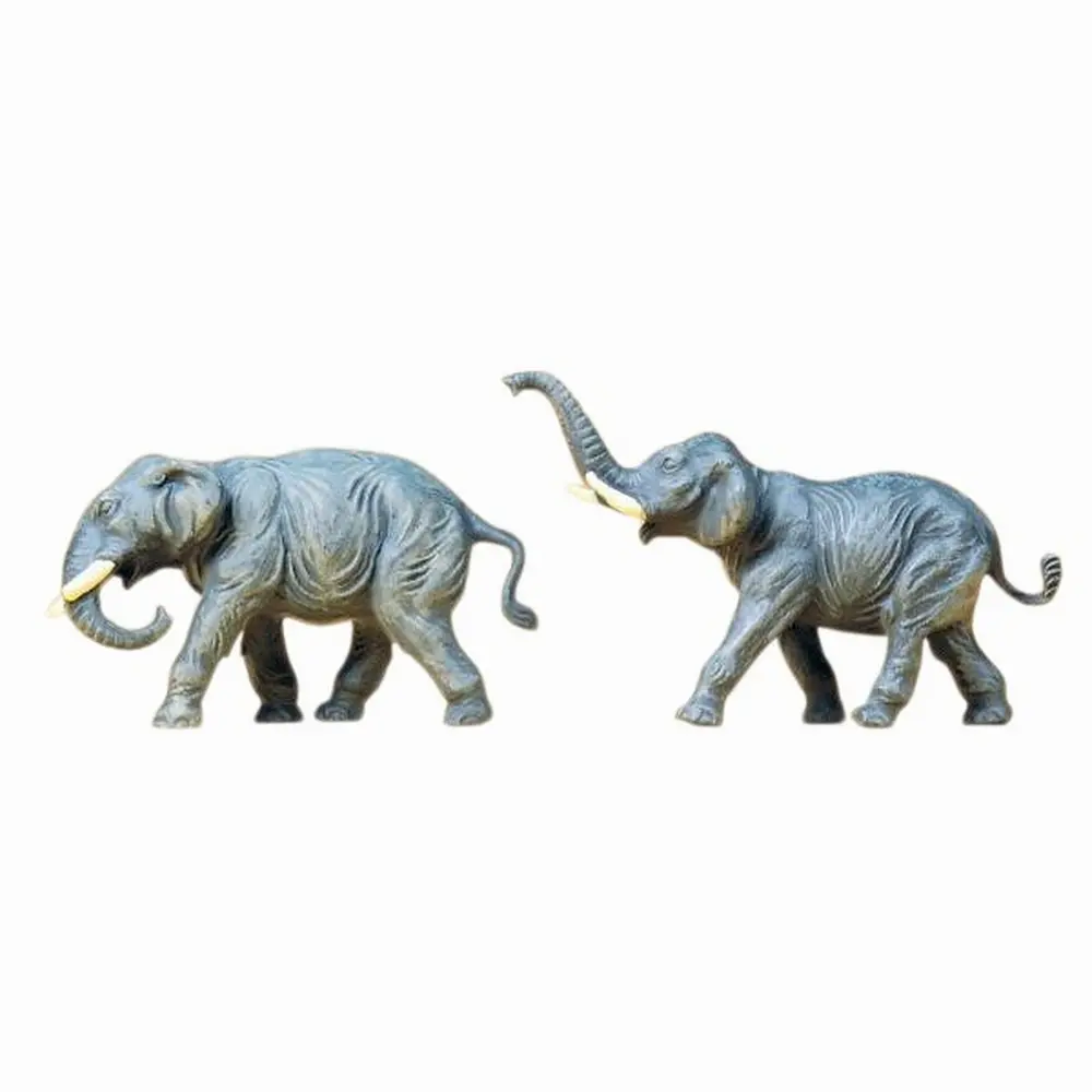 2 éléphants - Preiser 20375 - HO 1/87