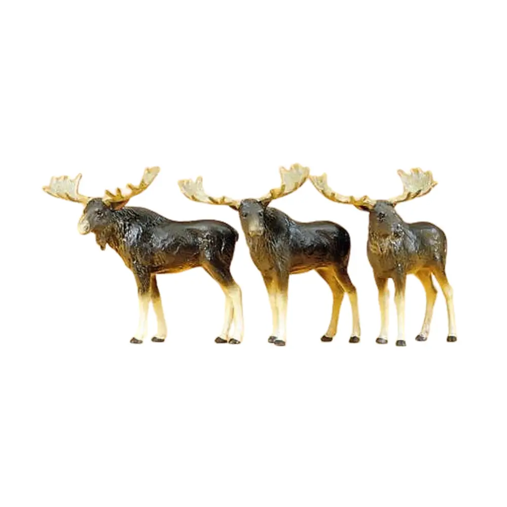 Lot de 3 Elans - Preiser 20393 - HO 1/87