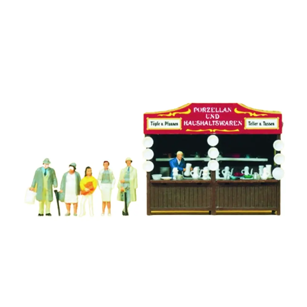 Stand de porcelaine - Preiser 24693 - HO 1/87