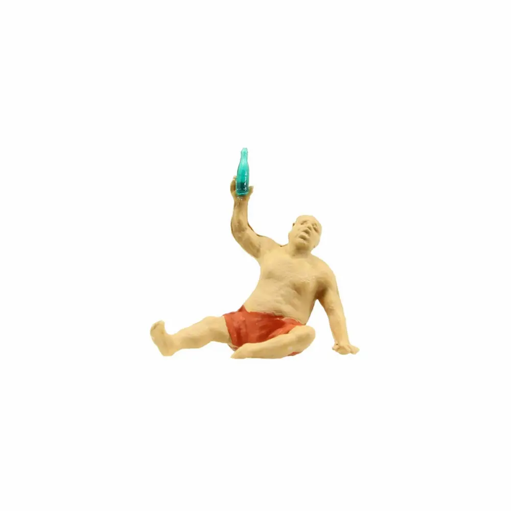 Personnage homme ivre - Preiser 28046 - HO 1/87