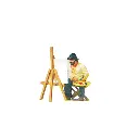1 Figurine peintre - Preiser 28050 - HO 1/87